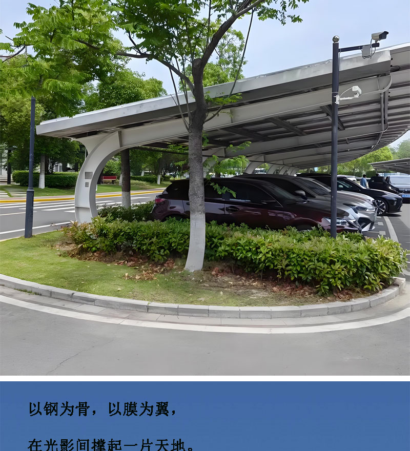 膜结构停车棚 膜结构停车棚